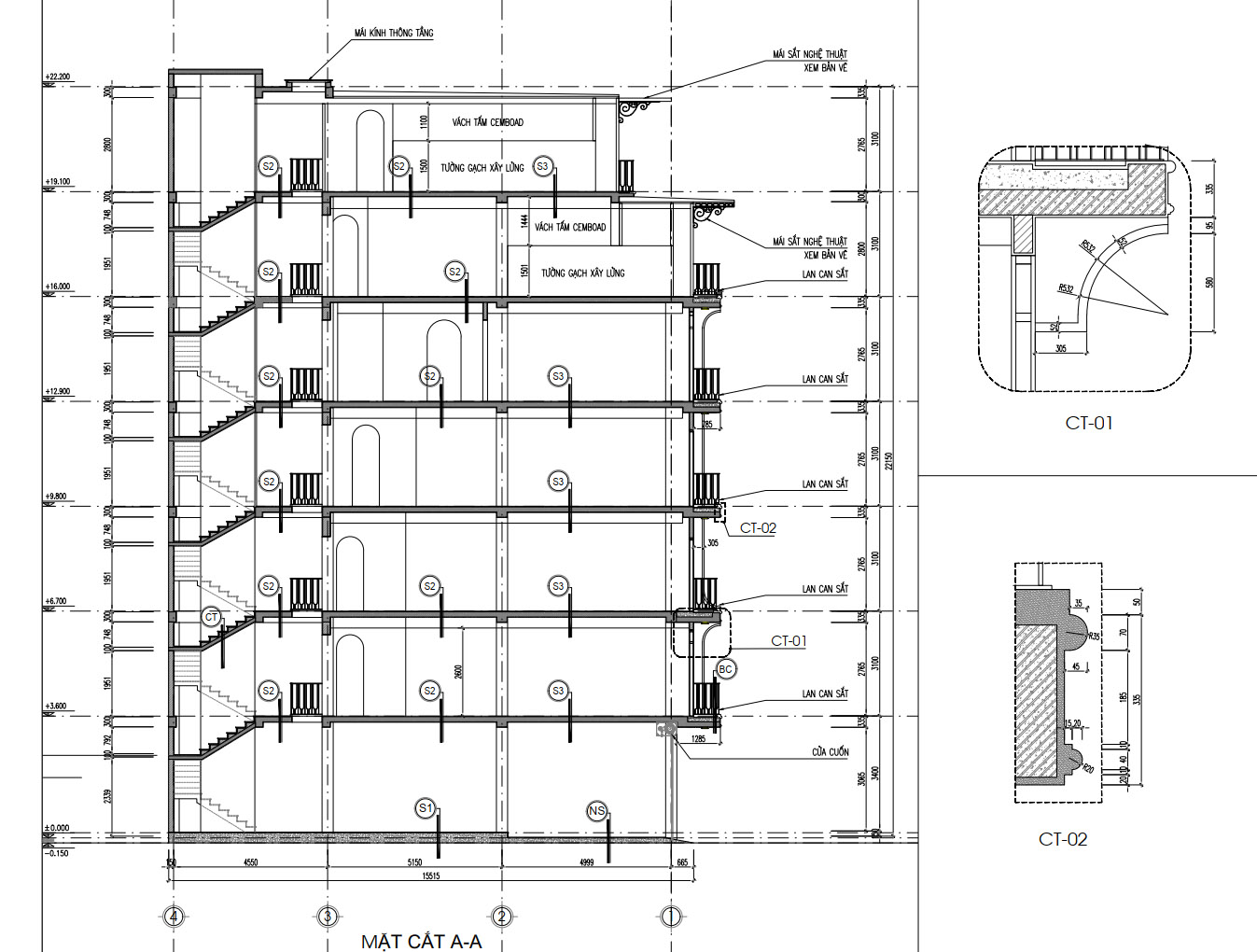 bản vẽ nhà phố 7 tầng 57m2 16