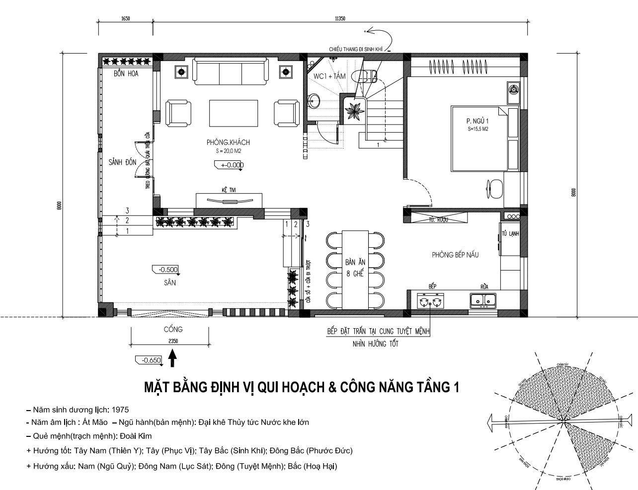 bản vẽ nhà 3 tầng 90m2 1