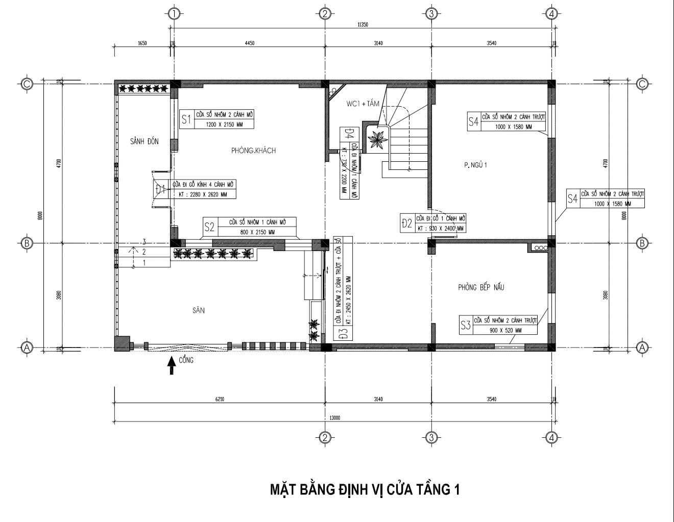 bản vẽ nhà 3 tầng 90m2 21