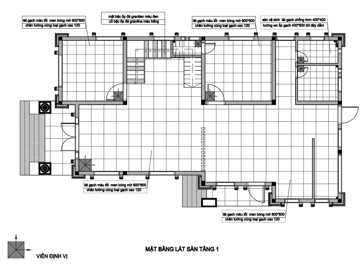 bản vẽ biệt thự tân cổ điển 2 tầng 10x20m 38