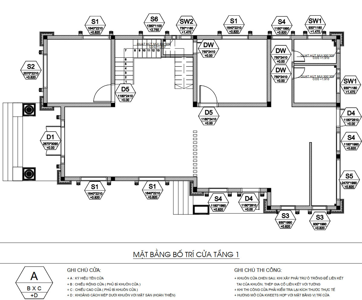 bản vẽ biệt thự tân cổ điển 2 tầng 10x20m 40