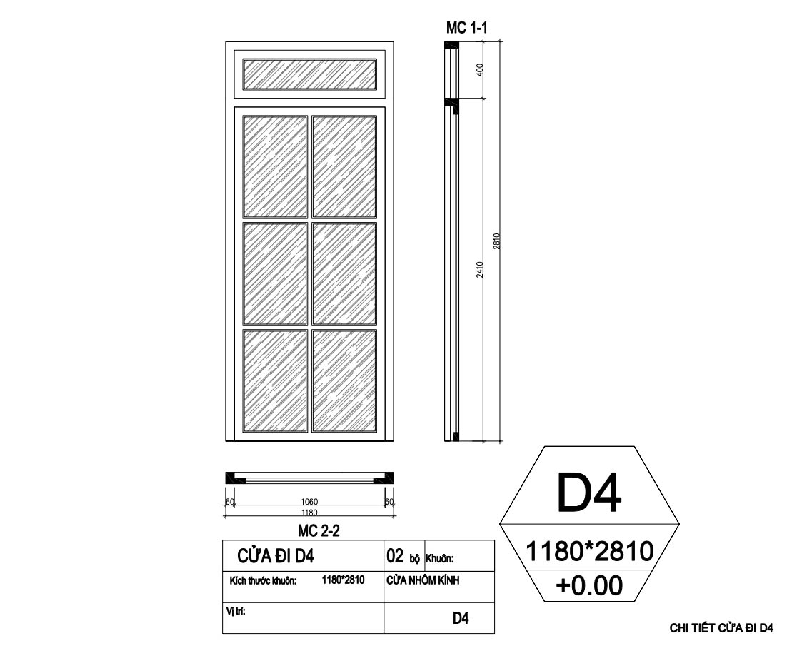 bản vẽ biệt thự tân cổ điển 2 tầng 10x20m 45