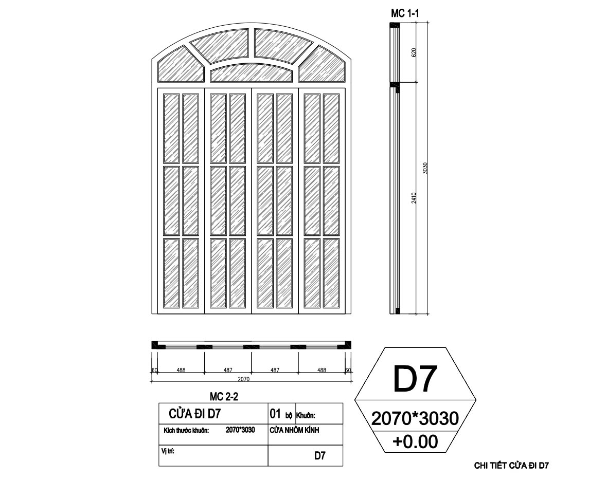 bản vẽ biệt thự tân cổ điển 2 tầng 10x20m 48