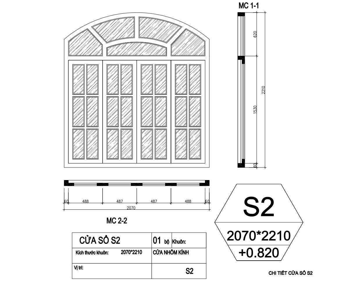 bản vẽ biệt thự tân cổ điển 2 tầng 10x20m 51