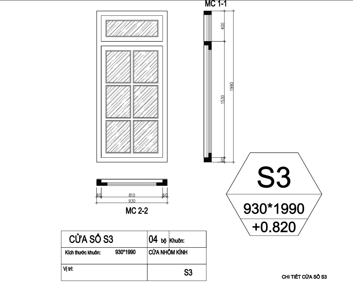 bản vẽ biệt thự tân cổ điển 2 tầng 10x20m 52