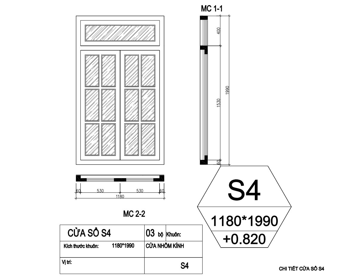 bản vẽ biệt thự tân cổ điển 2 tầng 10x20m 53