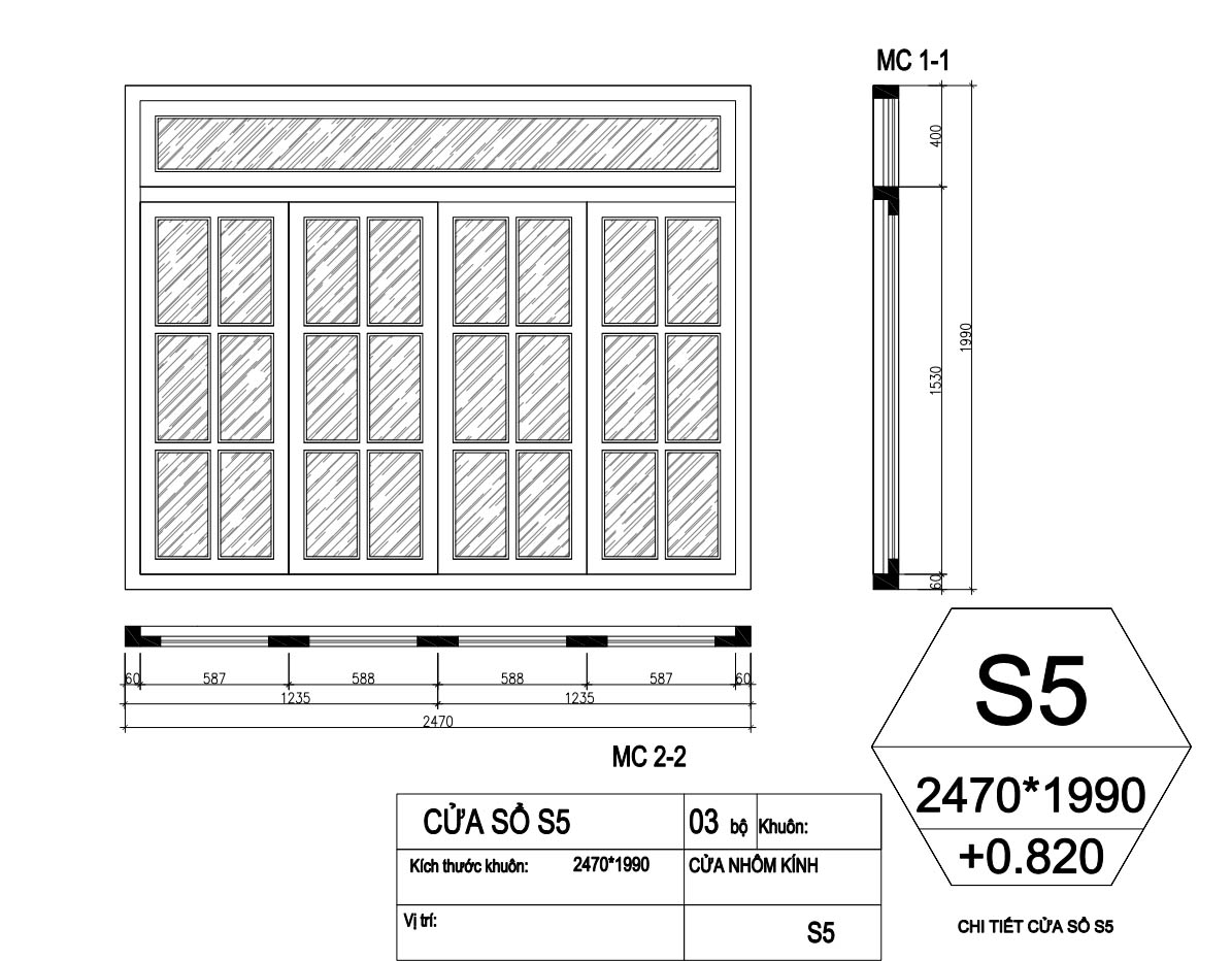 bản vẽ biệt thự tân cổ điển 2 tầng 10x20m 54