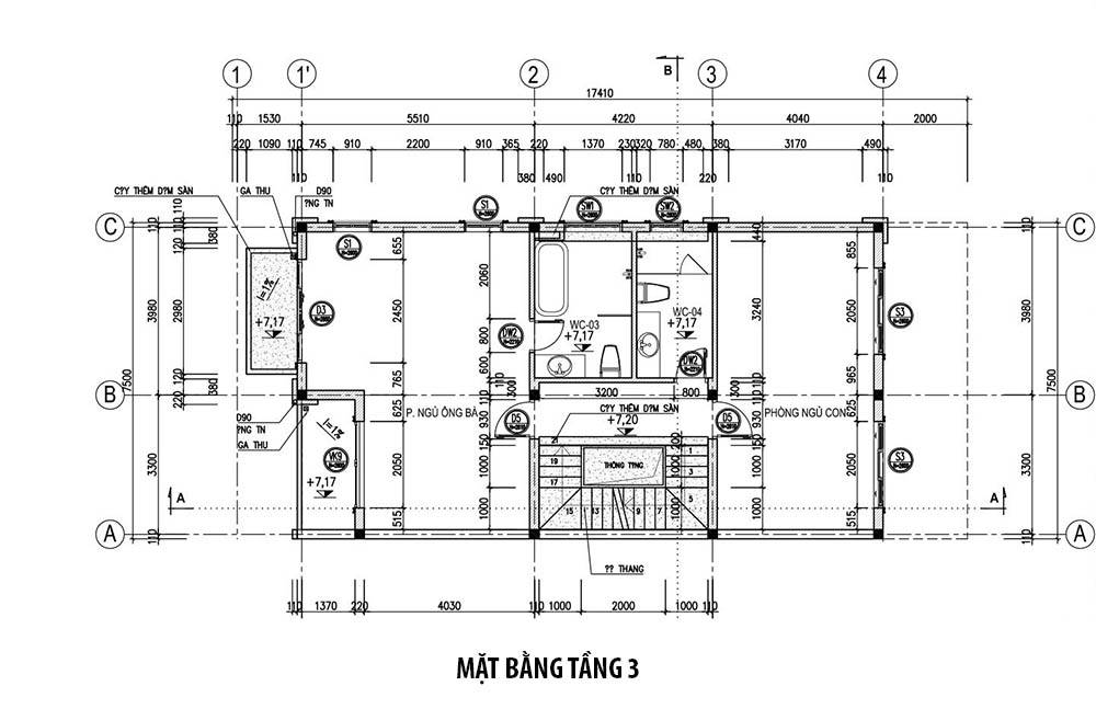 biet thu 3 tang 130m24