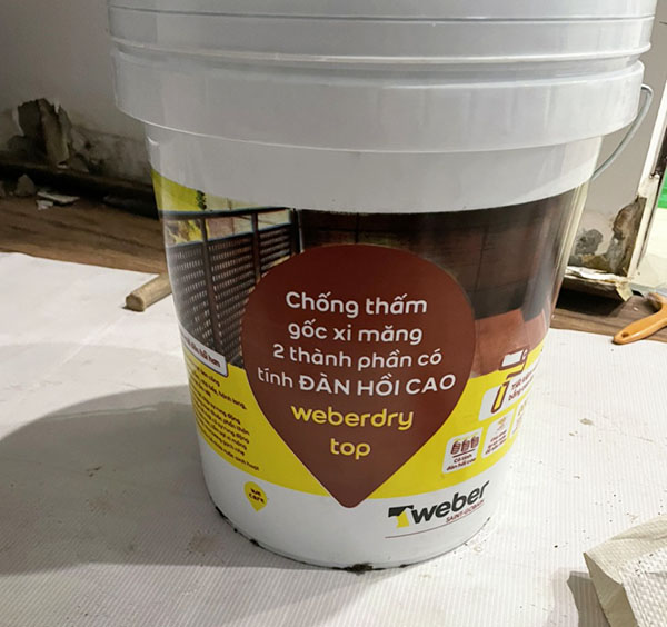 vữa chống thấm weberdry top