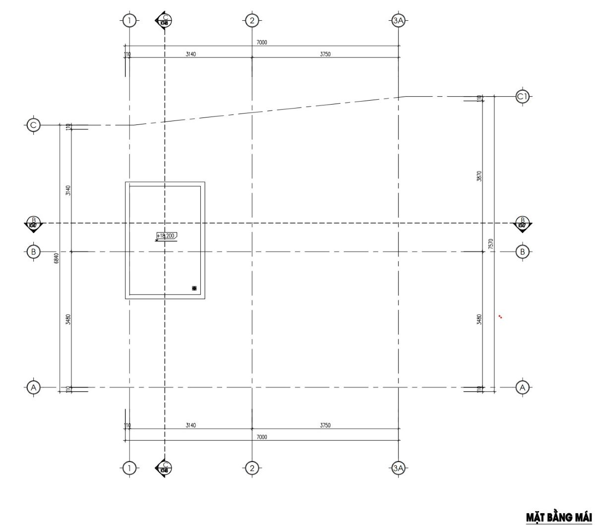 Bản vẽ nhà trọ 53m2 5 tầng có lửng 16