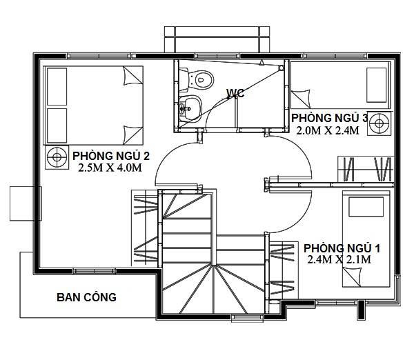 biet thu 2 tang 100m2 2