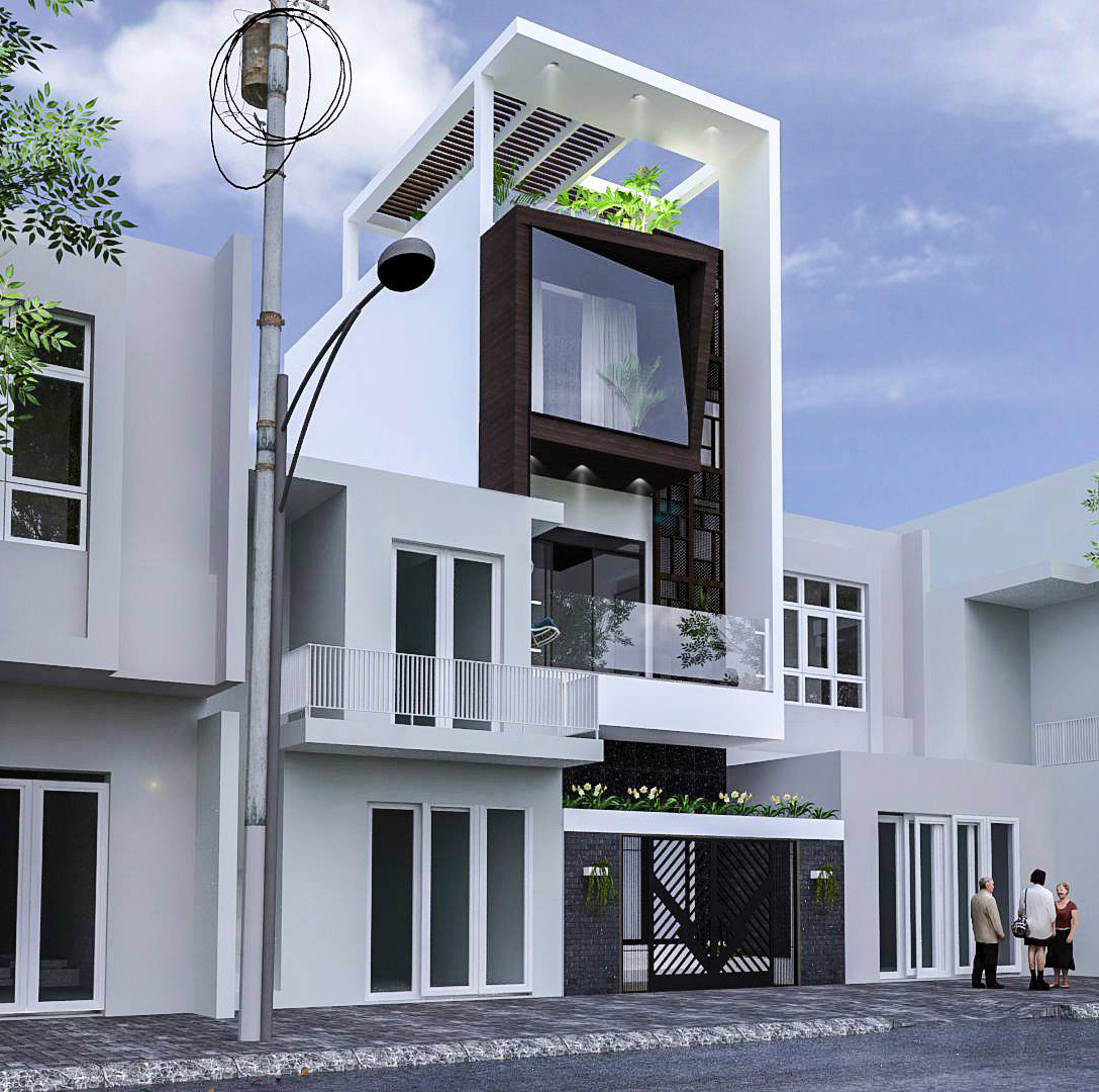 Nhà phố hiện đại 3 tầng 5x17m