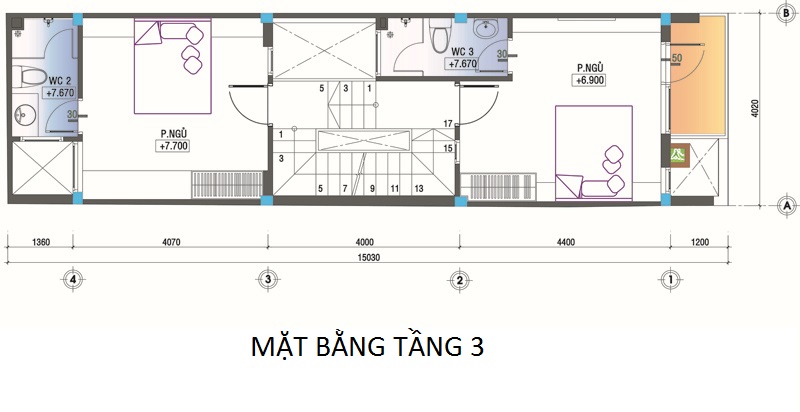 thiet ke nha pho 4 tang 4x16m 04