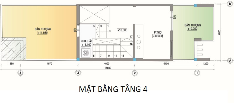 thiet ke nha pho 4 tang 4x16m 05