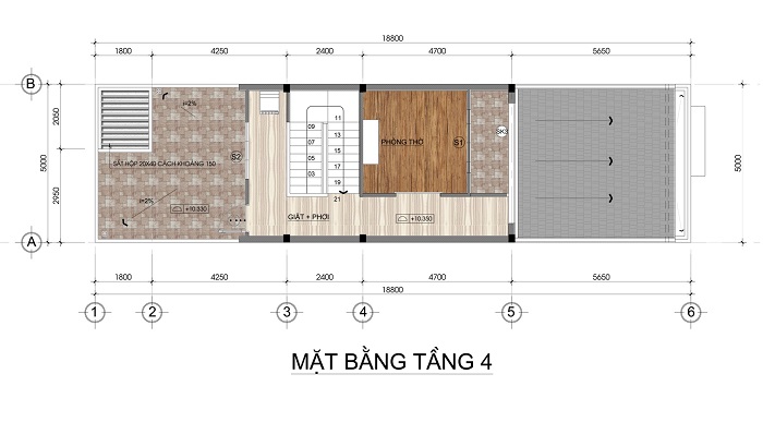 nha pho 4 tang 5x19m 5