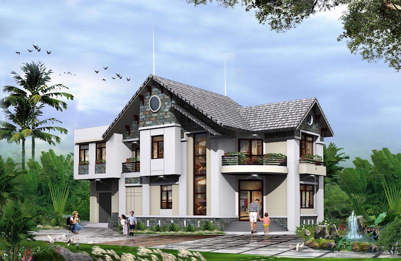 14.thiet ke biet thu mai thai18