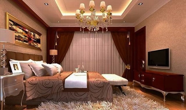 thiết kế nội thất phòng ngủ biệt thự cổ điển