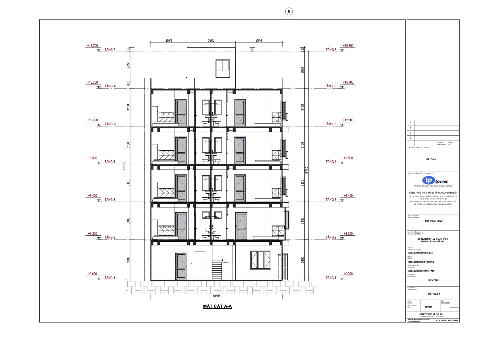 Bản vẽ nhà trọ sinh viên 84m2