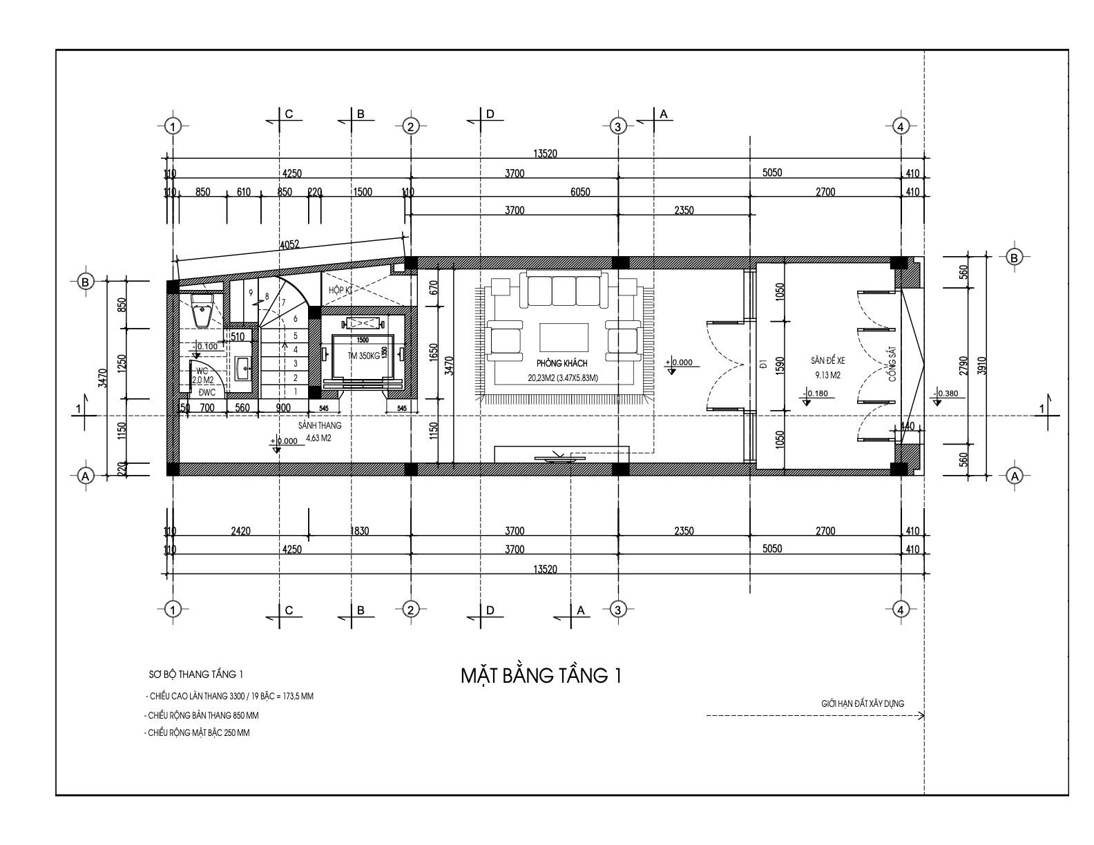 ban ve nha pho 5 tang 1 lung mat tien 4m1