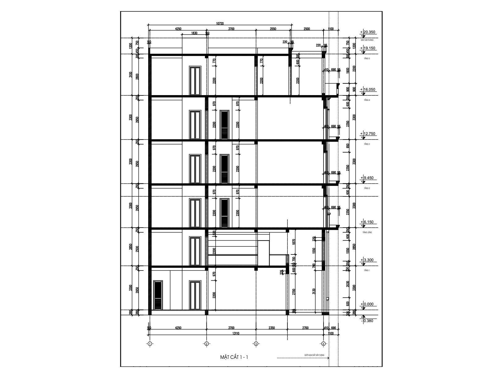 ban ve nha pho 5 tang 1 lung mat tien 4m9