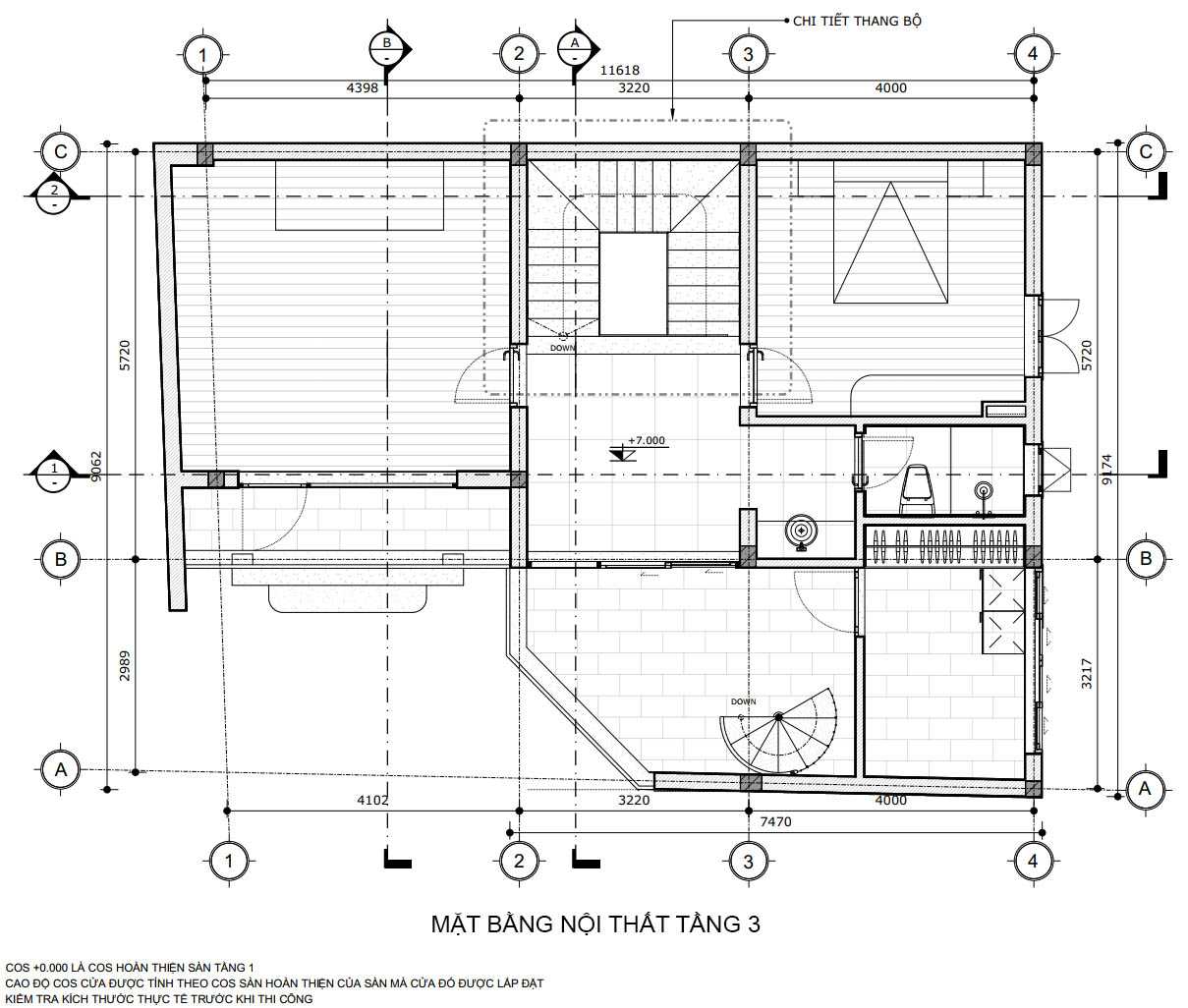 Bản vẽ nhà phố 3 tầng 100m2 7