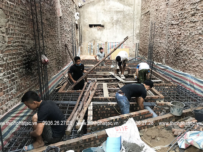 Khởi công xây nhà trọn gói tại quận Thanh Xuân - Nhà chú Thi