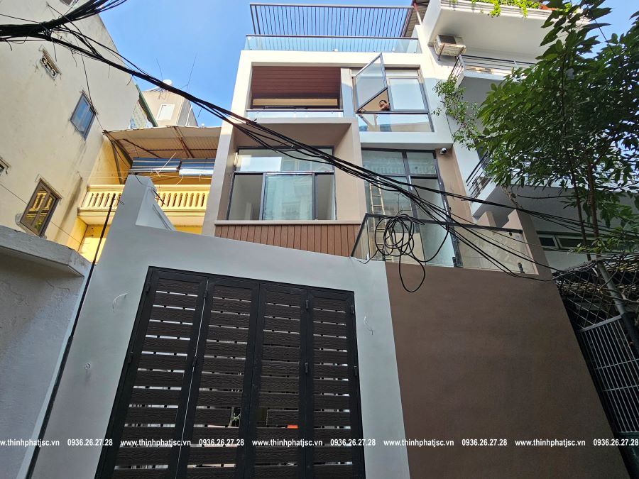Hình ảnh tiến độ hoàn thiện nhà phố tại Nghi Tàm ngày 28/12/2023