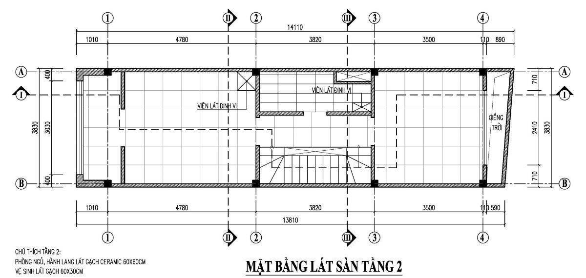 bản vẽ nhà phố 50m2 3 tầng 1 tum 11