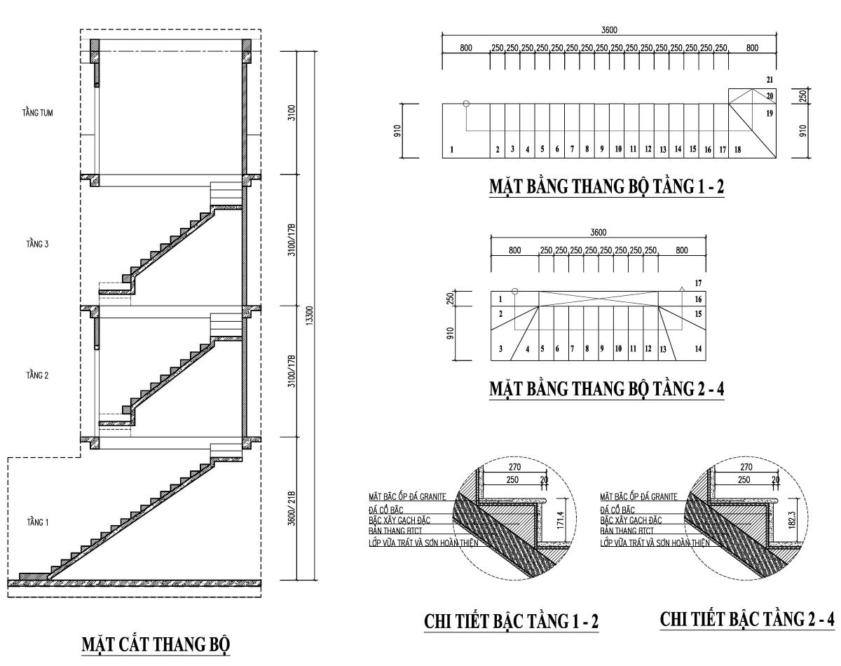 bản vẽ nhà phố 50m2 3 tầng 1 tum 21