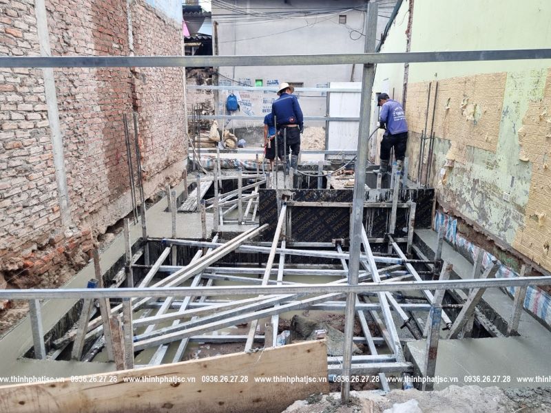 tiến độ thi công nhà phố tại Đức Giang Long Biên 16 05 2024 4