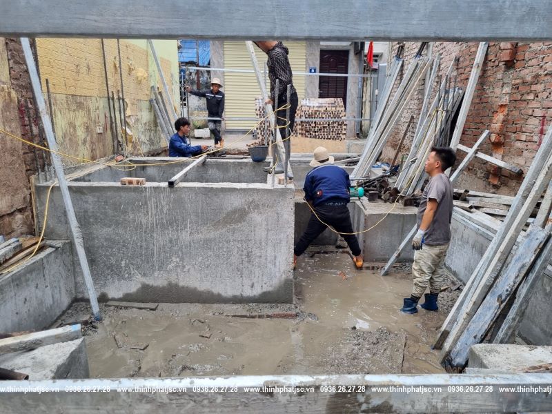 tiến độ thi công nhà phố tại Đức Giang Long Biên 16 05 2024 5