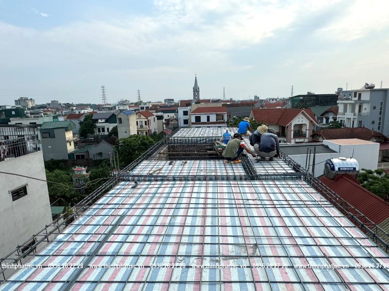 xây nhà trọn gói tại hoài đức bê tông mái 4 1