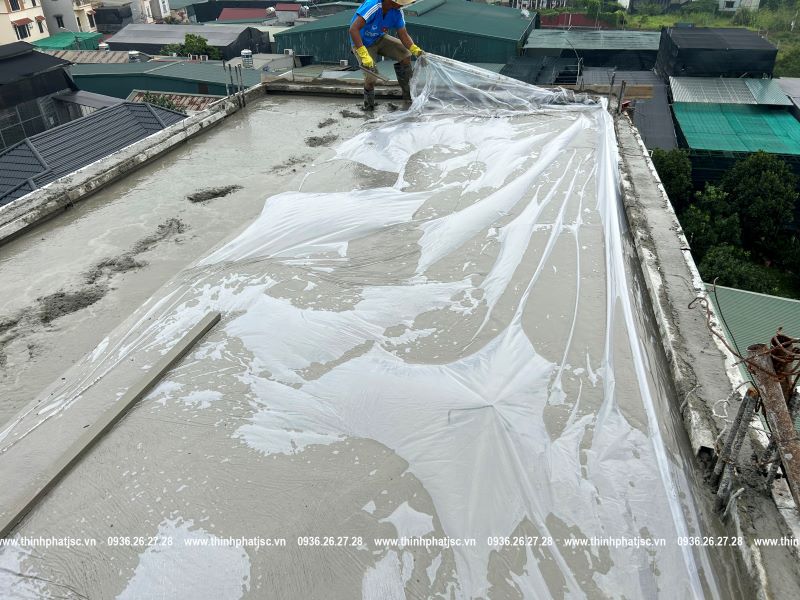 xây nhà trọn gói tại hoài đức bê tông mái 4 3