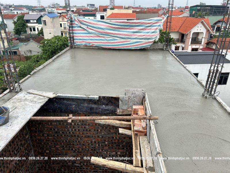 xây nhà trọn gói tại hoài đức bê tông mái 4 4
