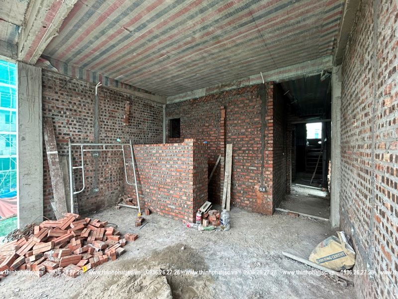 xây nhà trọn gói quận Hoài Đức tiến độ công trình kim chung 26 09 2024 12