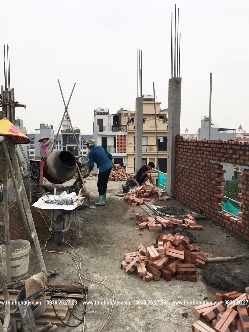 xây nhà trọn gói quận Hoài Đức tiến độ công trình kim chung 26 09 2024 15