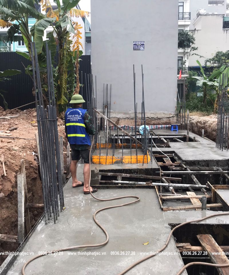 xây nhà trọn gói quận Hà Đông anh long yên nghĩa móng 15