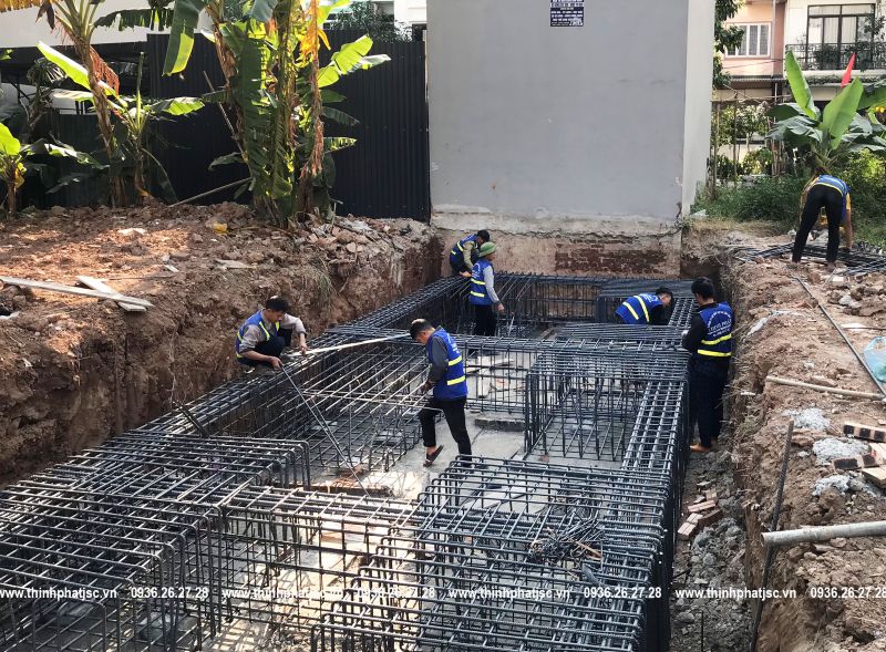 xây nhà trọn gói quận Hà Đông anh long yên nghĩa móng 5