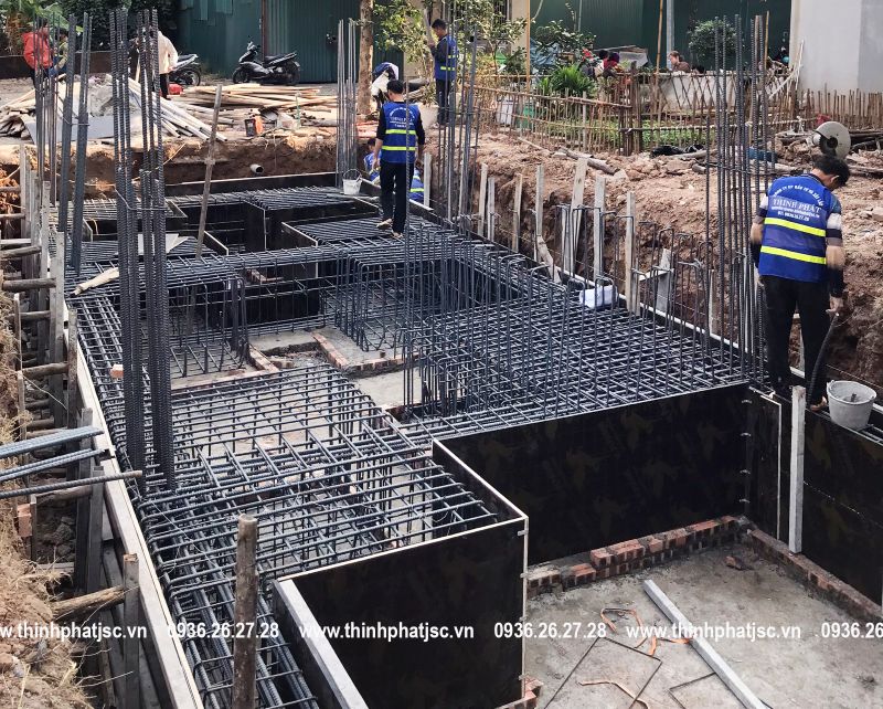 xây nhà trọn gói quận Hà Đông anh long yên nghĩa móng 8