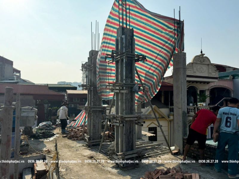Hình ảnh tiến độ công trình Thái Thịnh ngày 08/11/2024