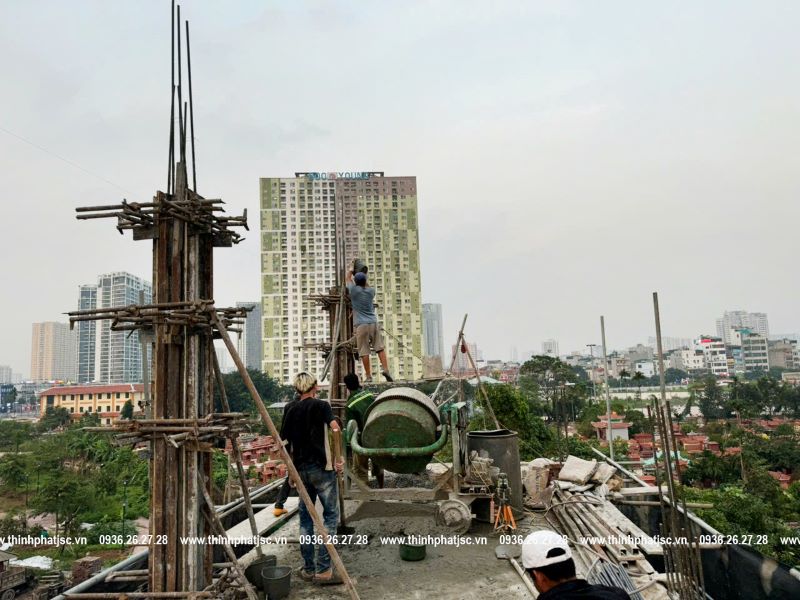 xây nhà trọn gói quận hà đông tiến độ công trình mộ lao 26 09 2024 6