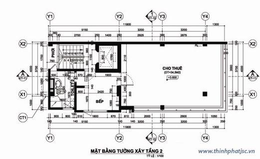 thiết kế nhà phố 7 tầng làm văn phòng cho thuê