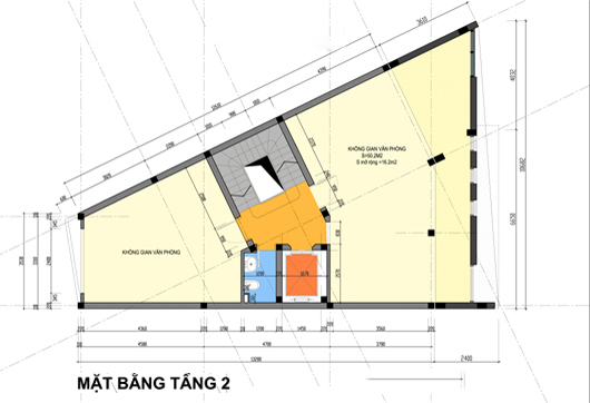 thiết kế nhà văn phòng 9 tầng