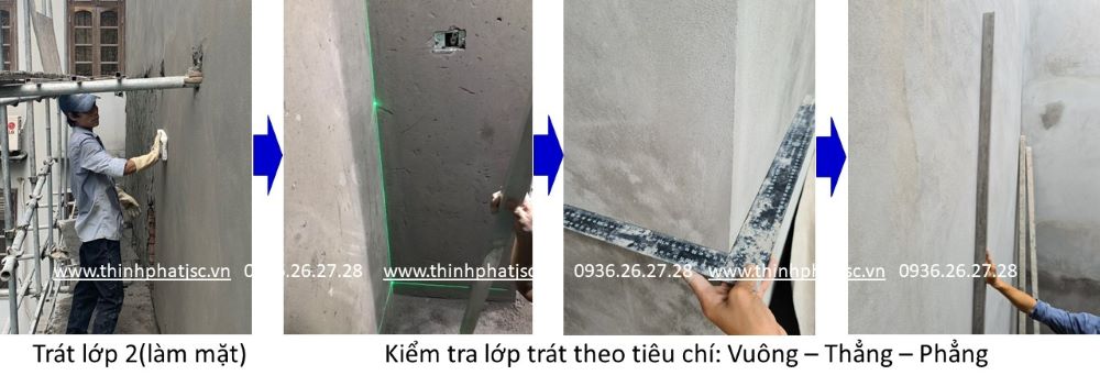 Quy trình trát tường 02