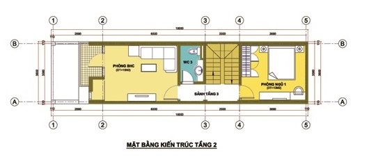 Bản vẽ thiết kế nhà phố 4 tầng