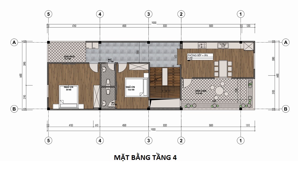 nha pho tan co dien 4 tang 5